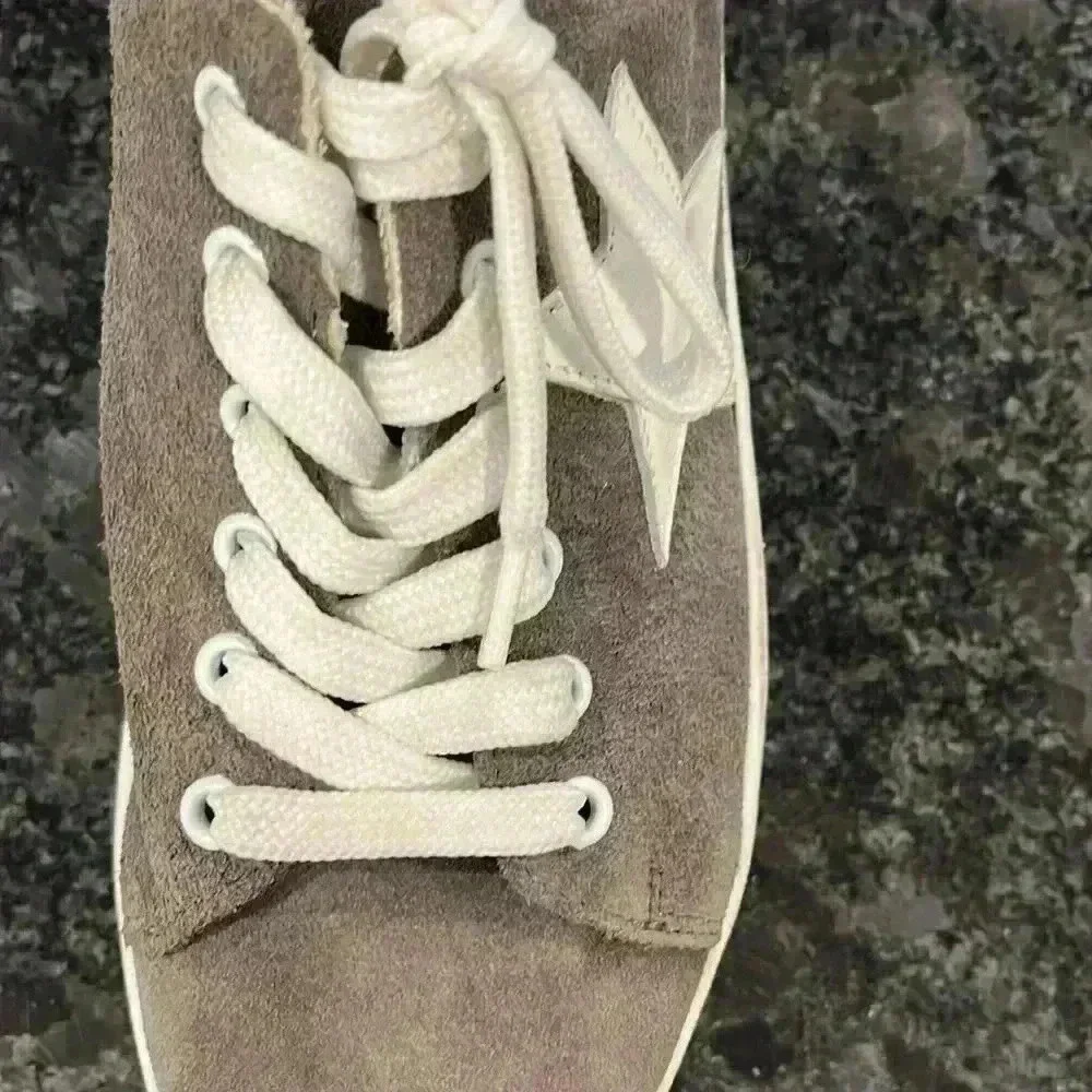 Steve Madden Womens Sneakers Tan/Beige 7 Lace-Up Platform Star Suede Sock Lining - Picture 4 of 8